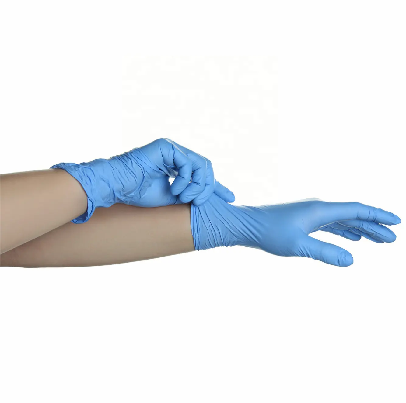 Hersteller Puder frei Xs Mittlere sterile chirurgische Einweg artikel Azul Nitrilo Color Gloves