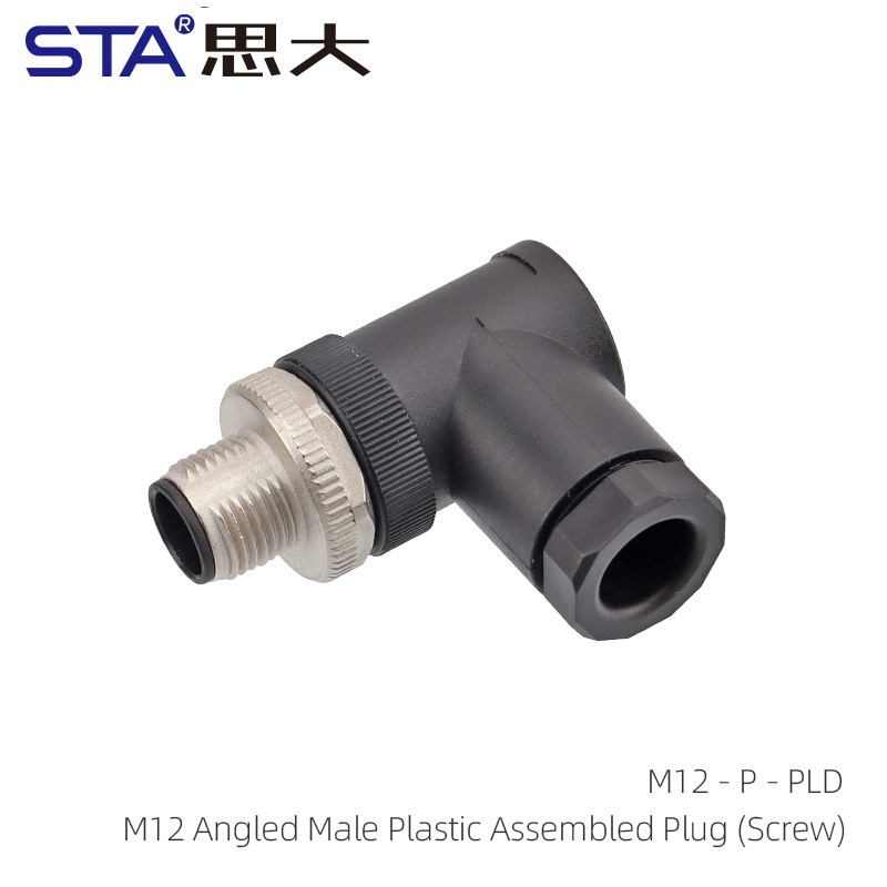 Angled Male Plastic Assembled