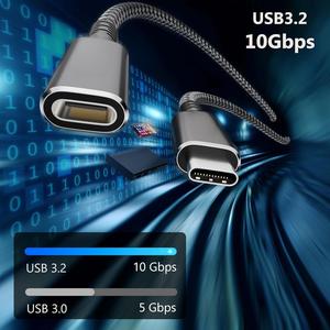 ZOGUO 100W สายชาร์จ10Gbps USB C EXTENSION 4K วิดีโอ Transfer USB 3.1 Gen 2 NYLON Type-C คอมพิวเตอร์ถักเปียชายหญิง - Product Image 4
