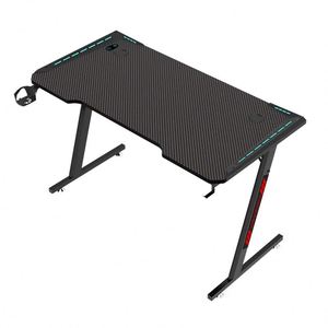 Mesa de PC en blanco y negro específica para ordenador, escritorio en forma de Z, gran oferta, mesa de ordenador para juegos - Product Image 6