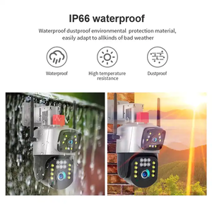 Grabación de voz Smart Dual Lens 2mp Seguridad Detección de movimiento Pan-Tilt Ptz Cctv Ip Red Wifi Cámara Reflector Cámara - Product Image 5
