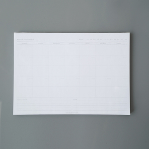 批发定制新设计高品质白色日记议程每日A4周记记事本 - Product Image 4