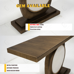 Retro Simpleโต๊ะทางเข้าEntry End Viewตารางหรูหราระเบียงคอนโซล - Product Image 2