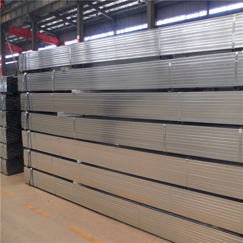 Tubo de aço retangular galvanizado, 20x20 25x25 40x40 50x50 60x60 80x80 40x60 120x120, seção oca/perfis de aço, tubo quadrado