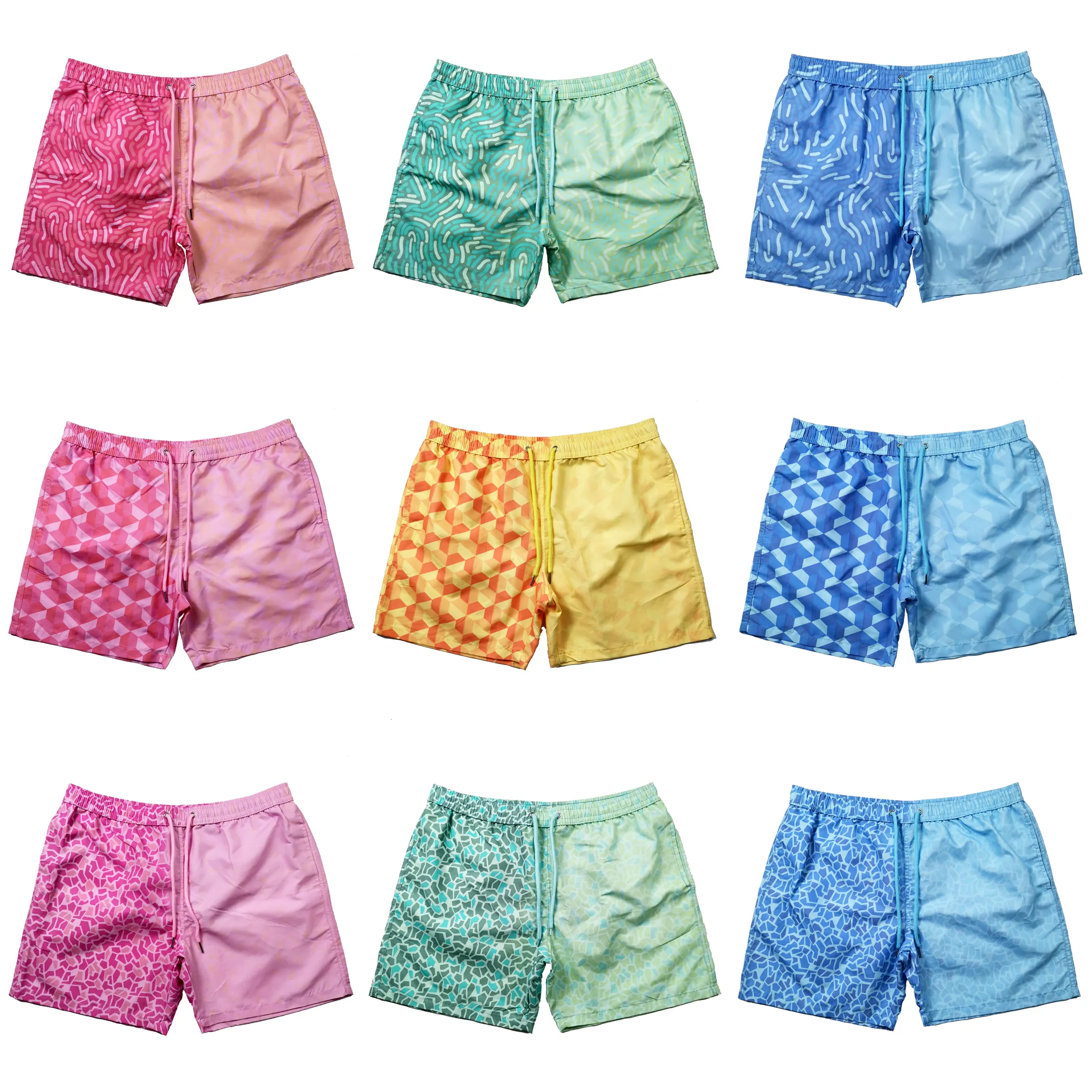 Nadar troncos de baño bañador tipo bóxer de cambio playa Swimshort colores Color pantalones cortos