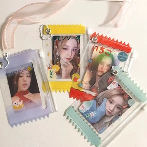 小最小起订量迷你卡通糖果袋钥匙圈定制透明聚氯乙烯卡座钥匙扣带拉链 - Product Image 2