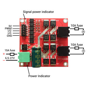 WUZHI 160D 7A/160W Doppelkreis-Gleichstrommotor-Antriebs modul Industrielle Vorwärts-und Rückwärts-PWM-Drehzahl regelung L298-Logik - Product Image 4