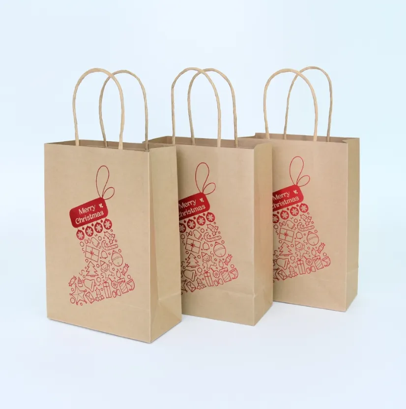 紙バッグクリスマスギフトバッグカスタマイズ小売ショッピング紙バッグ工場価格