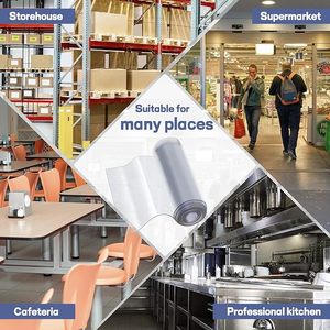 חם מכירה בהתאמה אישית חיתוך pvc גמיש ירוק מרוסק שקוף רך טמפרטורה גבוהה וילונות פלסטיק - Product Image 5