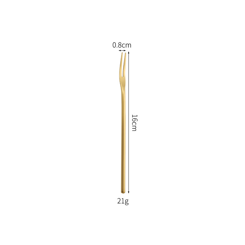 16cm gold fork