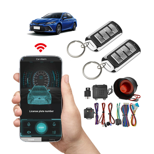 Sistema de alarma de coche con Control de teléfono inteligente, alarma de coche con aplicación de Control de un sentido, antirrobo, color negro - Product Image 1