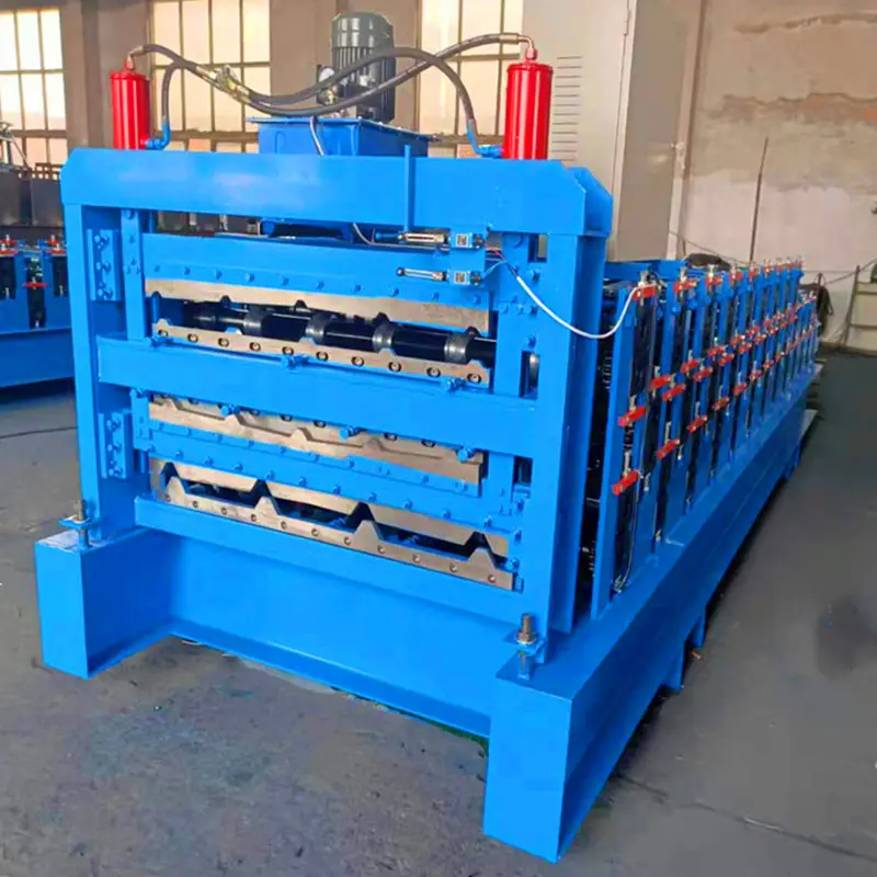 Three Layer Roofing Sheet Corrugated Sheet Roll Forming Machine