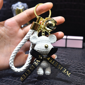 热销树脂熊钥匙扣潮流3D卡通钥匙扣吊坠钥匙扣配件 - Product Image 5