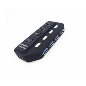 Hub a quattro porte USB3.0 con interruttore indipendente Splitter per Computer ad alta velocità ed espansione compatibile con USB2.0 - Product Image 1