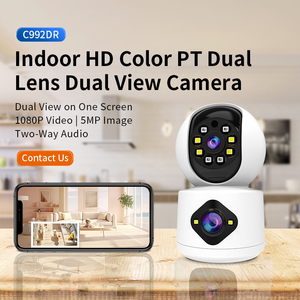 C992DR Dual Lens HD Monitor <strong>Camera</strong> Wifi Home Security Cctv <strong>Camera</strong> Connected to Mobile Phone 2-way Audio Baby <strong>Camera</strong> - Product Image 2