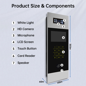 Einheit Villa Aufzug Bezirk IP Video Tür Telefon Intercom Kit System Außenstation mit Netzteil für Zugangs kontroll system