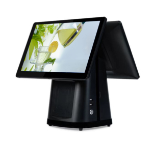 Pos <strong>System</strong> Window 10 With Dual Screen Scanner Cash <strong>Draw</strong> Card Reader Pos Machine/Windows Pos With Build-in 80mm Printer - Product Image 1