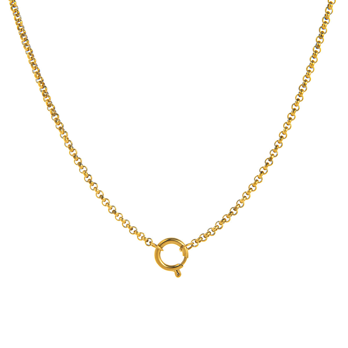 Chaîne de perles rondes avec petite boucle marin