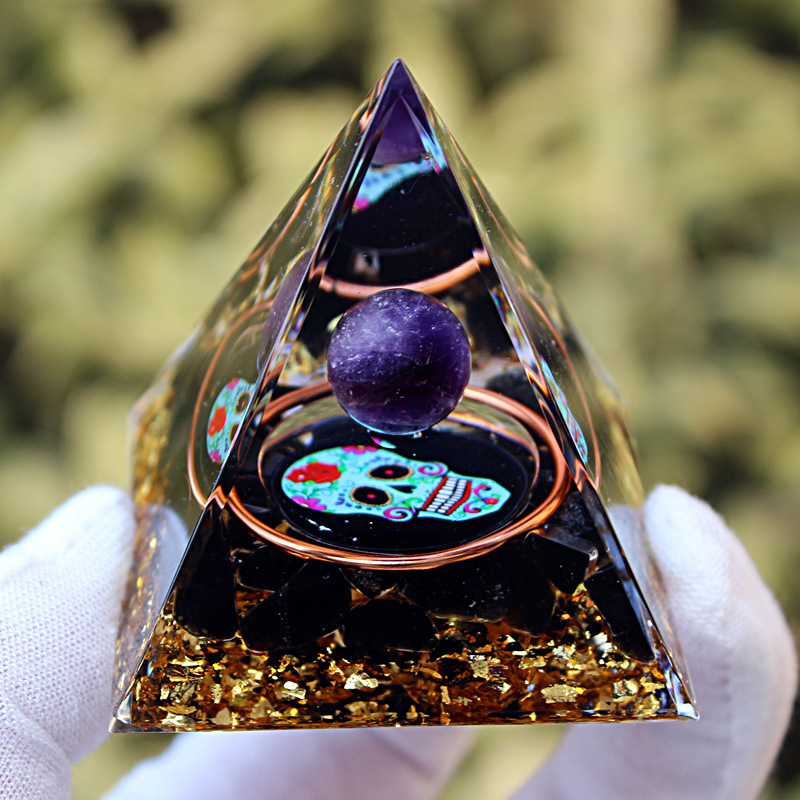Purple Skull Obsidian 5cm