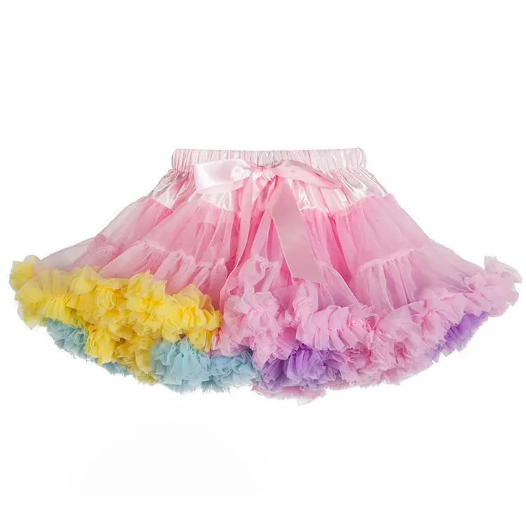 Niños Niñas Ballet suaves Pettiskirt hermoso vestido de Tutu