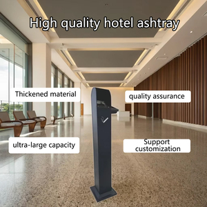 Chất lượng cao kim loại khách sạn khói dập tắt chất thải bin với thường vụ thiết kế trong nhà/ngoài trời sử dụng di động - Product Image 2