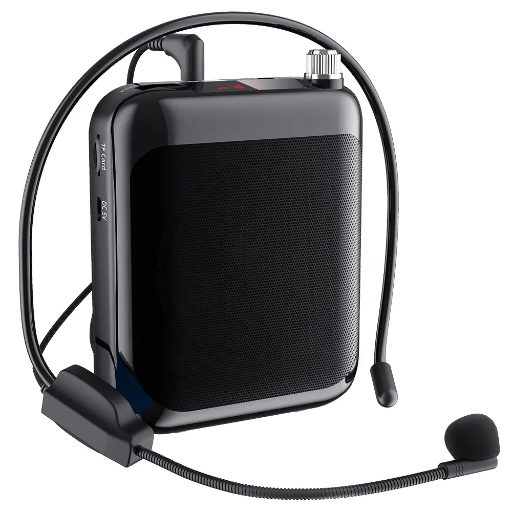 MAONO-minialtavoz portátil recargable con micrófono, amplificador de voz con cable, auriculares, cintura para enseñanza, entrenadores, amplificadores