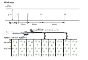 设计1公顷2公顷5公顷10公顷滴灌系统喷灌自动农业浇水农场土地滴灌线灌溉 - Product Image 2