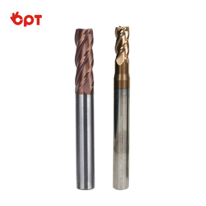 用于金属高效高精度数控工具的OPT耐用通用平底铣刀4槽硬质合金立铣刀 - Product Image 6