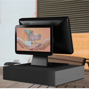 Новейший двухэкранный аппарат windows pos intel i5 8G 256G, высокопроизводительное оборудование pos - Product Image 5