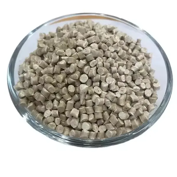 Fabrika kaynağı biyobazlı PE 9002-88-4 granüller geri dönüşümlü plastik peletler bazlı doğal buğday samanı hammaddeleri