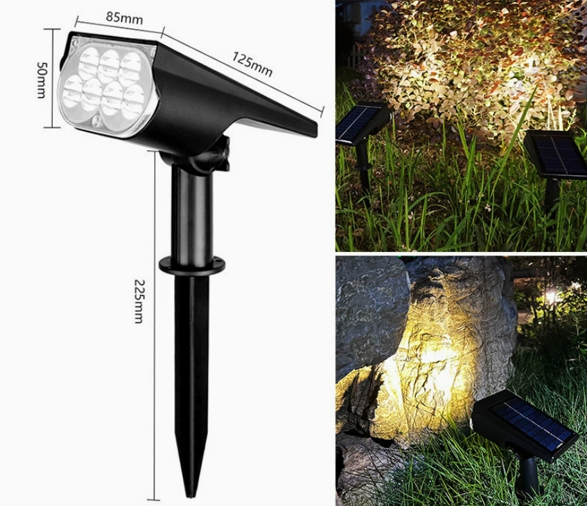 Luz de árbol de 7 LED, blanco cálido