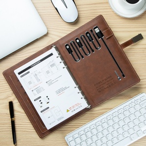 Power Bank Business Notebook A5 Kreatives multifunktion ales Briefpapier Drahtloses Laden USB Power Bank Notebook mit Taschen rechner - Product Image 4
