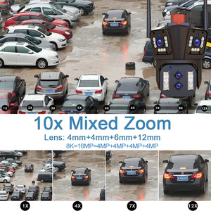 8K 16MP Vier Kameraobjektive 10X Zoom Sicherheitskamera 360 Grad IP66 wasserdichte IP-Netzwerk WLAN 3-Bildschirm PTZ Kamera - Product Image 2