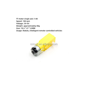 מנוע tt, מנוע האטה, מנוע dc באיכות גבוהה, 3v מנוע חכם