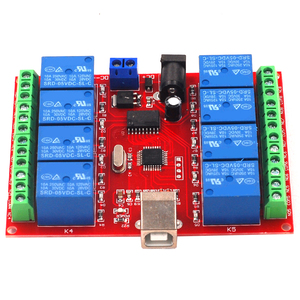 8CH 5V/12V/24V modulo relè USB interruttore di controllo programmabile Computer di controllo per Smart Home PC Controller intelligente - Product Image 1