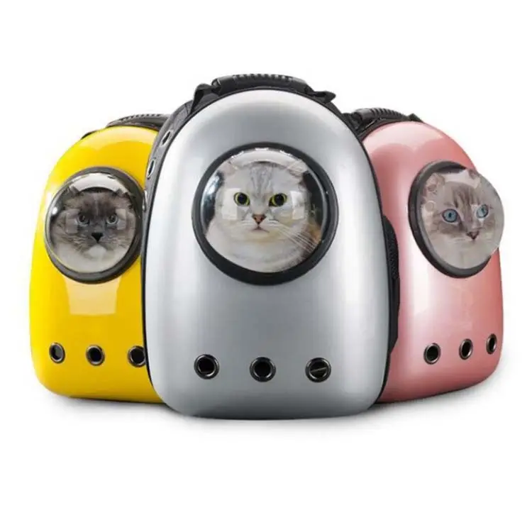 Yeni stil kedi taşıyıcı çanta nefes şeffaf köpek kedi sırt çantası kediler kutusu kafes küçük köpek seyahat uzay kapsül evcil hayvan taşıyıcı