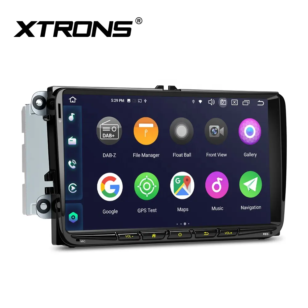 Xtrons navegação gps para vw passat b6 b7, golf polo jetta android 12 8core 8 + 128gb 9 "qled dsp carplay 4g lte android, rádio de carro