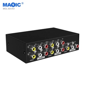 Bi Directional AV RCA Audio Video <strong>Switch</strong> Converter 8 <strong>Input</strong> <strong>1</strong> Out USB <strong>KVM</strong> <strong>Switch</strong> for Monitors