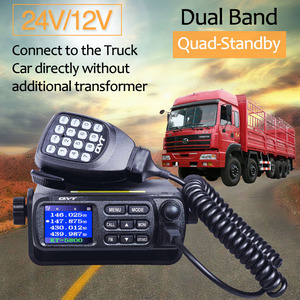 QYT KT-5800 12/24V Camion Mini Walkie Talkie Quad Display 25W Dual band UHF/VHF Auto radio 5800 Mobile Radio Aggiungere Cavo di Programmazione - Product Image 2