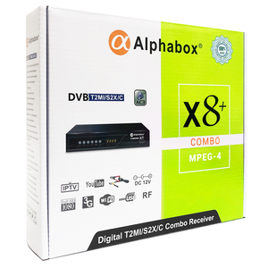 Alphabo X8 + yeni okyanus 3 artı kong 2 dekoder set üstü kutu kartı uydu dekoder sim kart yuvası ile kod ücretsiz dvb-c - Product Image 6