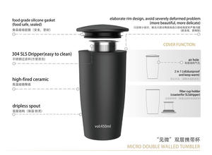 DHPO New Design 450ml Ceramic Tea <strong>Cup</strong> with Strainer and Cover Tea Mug <strong>Brewer</strong> Marker Steeping Filter for Loose Leave Tea Gift - Product Image 3