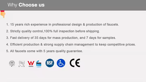 Sàn gắn kết phòng tắm lưu vực Vòi nước lạnh và nước nóng trộn hiện đại sang trọng phòng tắm vòi nước - Product Image 6