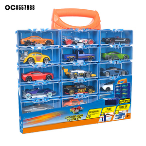 เด็ก1:64 18ชิ้นกล่องเก็บล้อฟรีโมเดลโลหะหล่อตายของเล่นรถชุด - Product Image 5