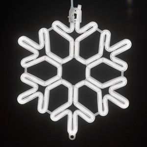 Decoración de Feliz Navidad, luz Led 3d con motivo de copo de nieve - Product Image 5