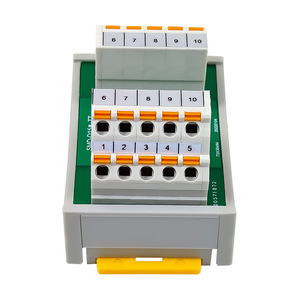 Shimede 10-Channel 24VDC morsettiera a doppio strato 10 terminali a molla tipo di distribuzione potenza in ottone materiale PC - Product Image 5