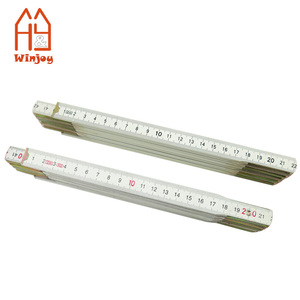 Özel 2 M katlanabilir kompakt ölçüm metrik çubuk cetvel 10-bölüm bahar eklemler-taşınabilir araç için marangozluk, inşaat - Product Image 5