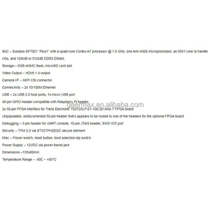 オリジナルBanana Pi F2S Cortex-A7プロセッサーXilinx Artix-7 XC7A100T、32 MByte QSPIフラッシュメモリBanana Pi BPI-F2S - Product Image 6