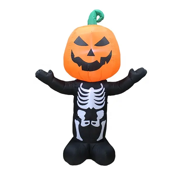 Hộp Bí Ngô Bơm Hơi 210Cm Để Trang Trí Halloween Người Đàn Ông Bí Ngô Bơm Hơi Ngoài Trời Halloween