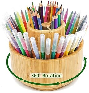 Düşük adedi temiz ve organize doğal bambu zanaat pazarları masa ve banyo kullanımı için kalemlik danışma