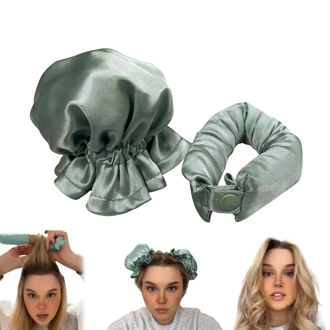 DIY Hairstyling Tools Hair Rollers New Satin Heatless Hair Curler for Long Hair No Heat Curling Headband Can Sleep in Overnight